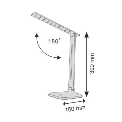 Сенсорна настільна LED лампа з регулюванням яскравості JOWI LED/8W/230V чорний