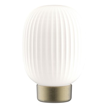 Сенсорна настільна LED лампа з регулюванням яскравості LATTE LED/1,8W/5V USB 2000 mAh золотий/білий