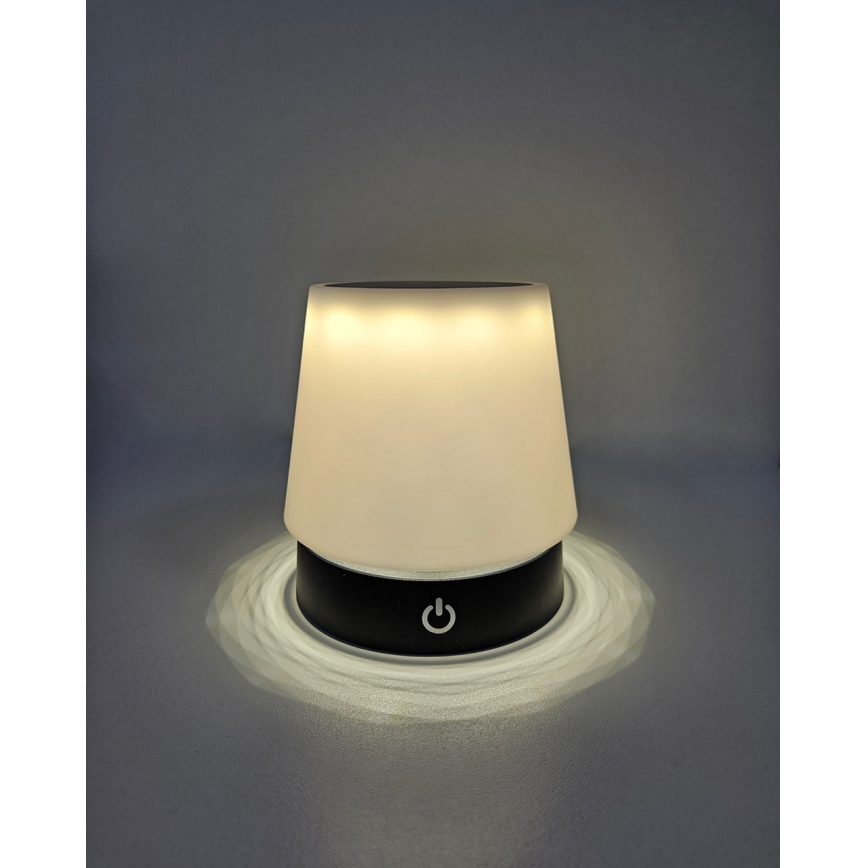 Сенсорна настільна LED лампа з регулюванням яскравості LED/3W/5V USB 800 mAh білий