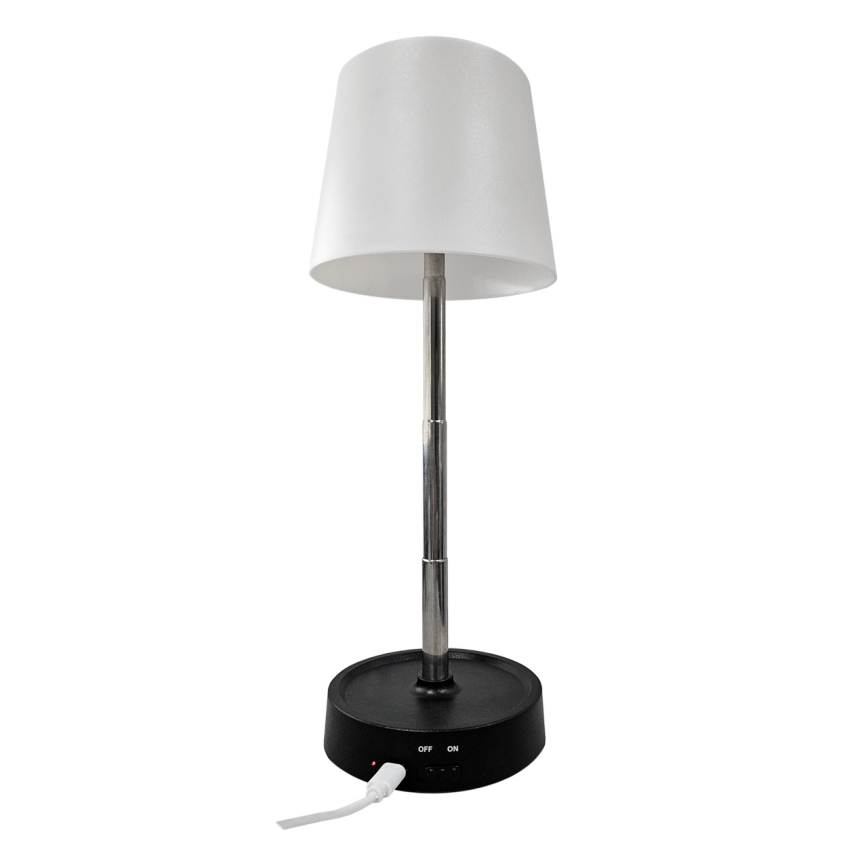 Сенсорна настільна LED лампа з регулюванням яскравості LED/3W/5V USB 800 mAh білий