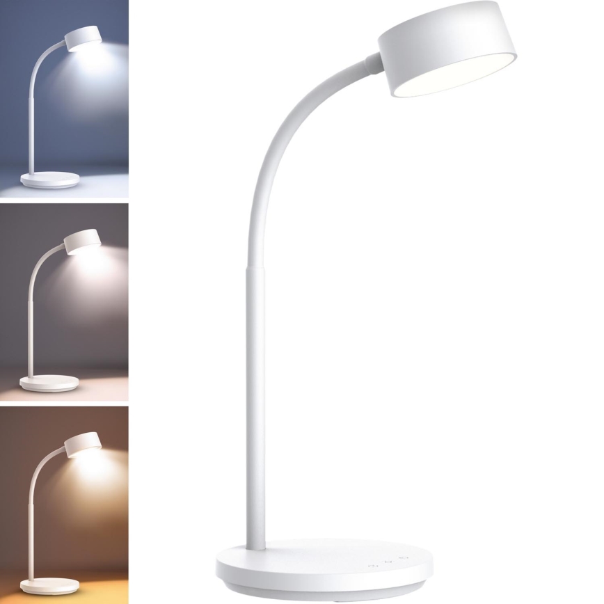 Сенсорна настільна LED лампа з регулюванням яскравості LED/4,5W/5V 3000/4000/6500K білий