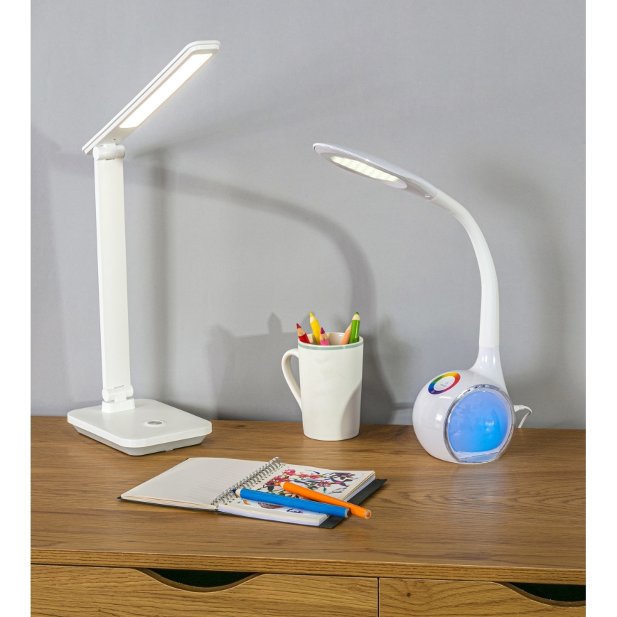 Сенсорна настільна LED лампа з регулюванням яскравості LED/5W/5V 6000 mAh