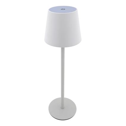 Сенсорна настільна LED лампа з регулюванням яскравості LED/5W/5V USB 1200 mAh білий