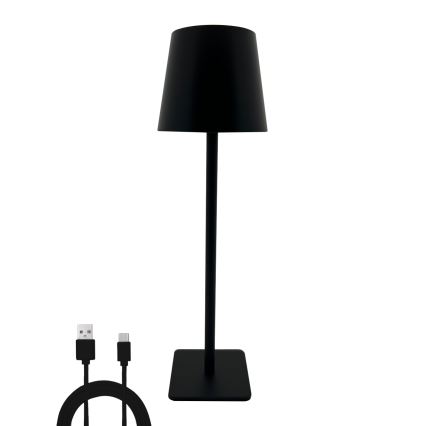 Сенсорна настільна LED лампа з регулюванням яскравості LED/5W/5V USB 1200 mAh чорний