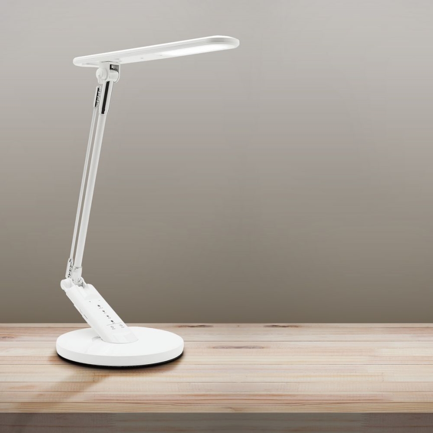 Сенсорна настільна LED лампа з регулюванням яскравості OPTIMUM LED/7W/230V USB 3000/4000/6000K білий