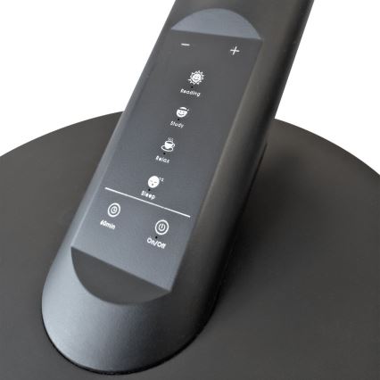Сенсорна настільна LED лампа з регулюванням яскравості OPTIMUM LED/7W/230V USB 3000/4000/6000K чорний