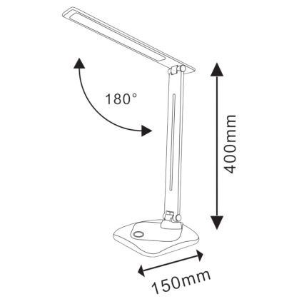 Сенсорна настільна LED лампа з регулюванням яскравості TOLEDO LED/8W/230V 3000-6500K
