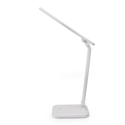 Сенсорная диммируемая светодиодная настольная лампа REMUS с USB-портом LED/5W/230V белая