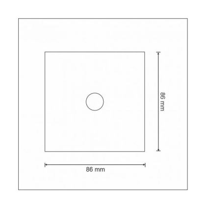 Сенсорний вимикач однополюсний SMART 800W/230V Wi-Fi Tuya
