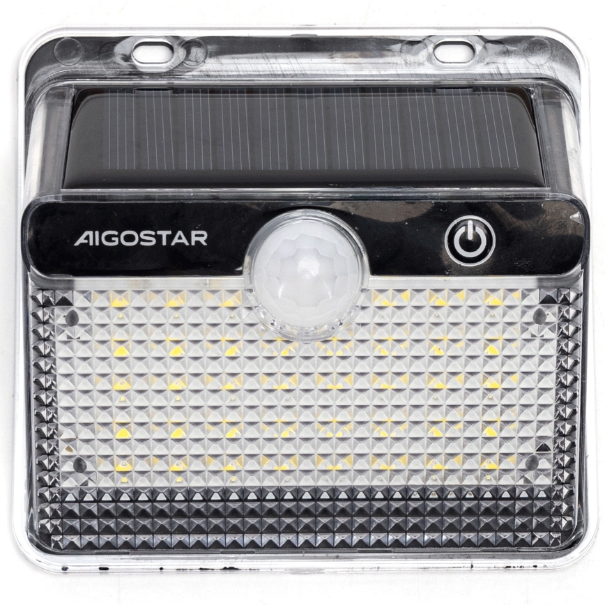 Aigostar - Сенсорный светильник LED на солнечной энергии, 3,7В 6500K 1200 мАч, IP65, черный