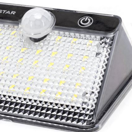 Aigostar - Сенсорный светильник LED на солнечной энергии, 3,7В 6500K 1200 мАч, IP65, черный