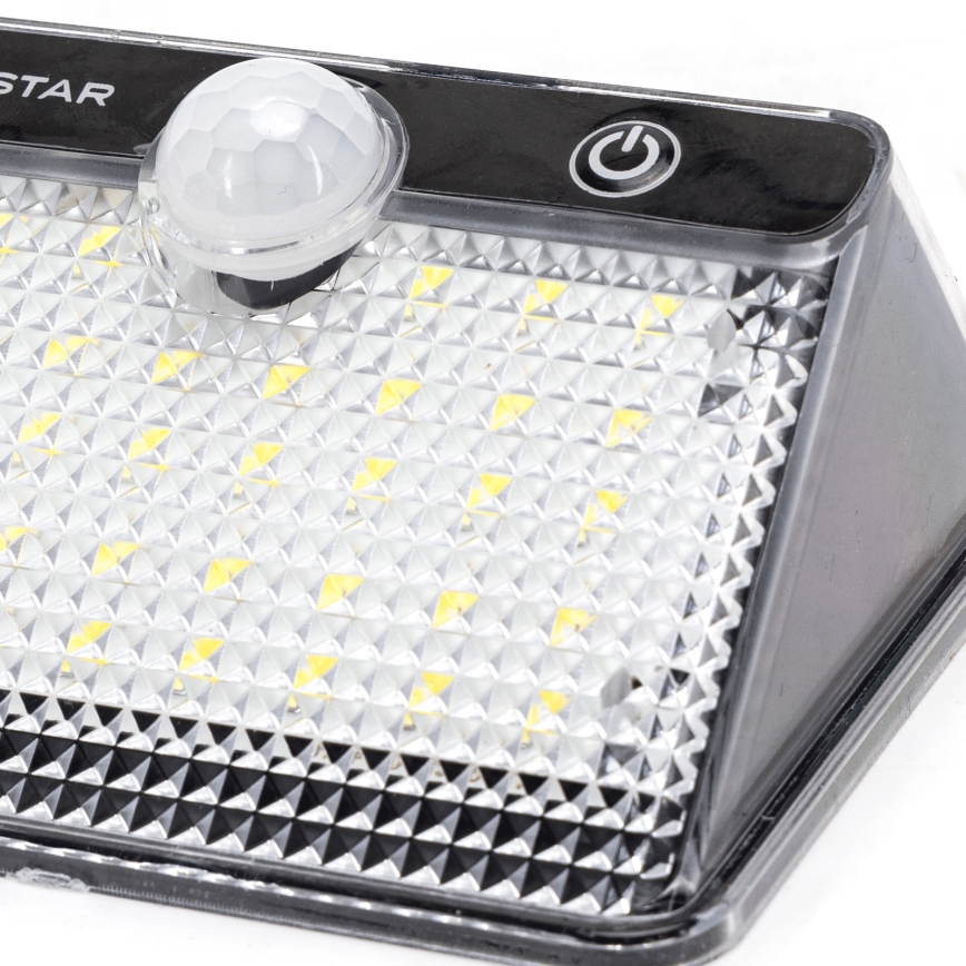 Aigostar - Сенсорный светильник LED на солнечной энергии, 3,7В 6500K 1200 мАч, IP65, черный