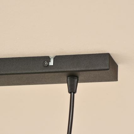 Серая люстра на тросе ALBA 2xE27/15W/230V