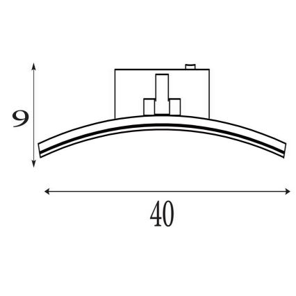Searchlight - LED-підсвітка для картин SANTORINI LED/8,2W/230V срібляста
