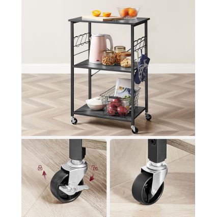 Сервировочный столик MARGE черный