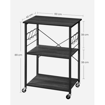 Сервірувальний столик MARGE, чорний