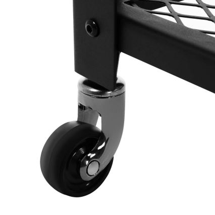 Сервірувальний столик MARGE коричневий/чорний