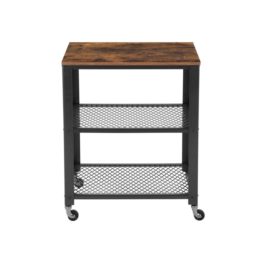 Сервірувальний столик MARGE коричневий/чорний