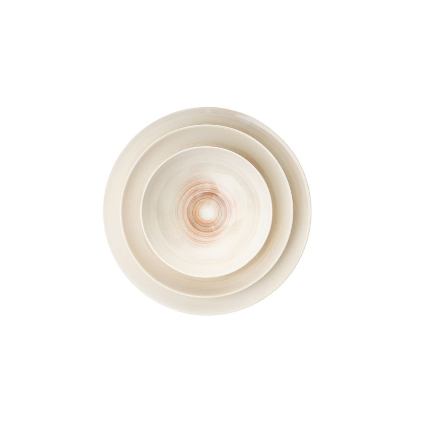 Сервіз 24 шт. бежевий/фарфор