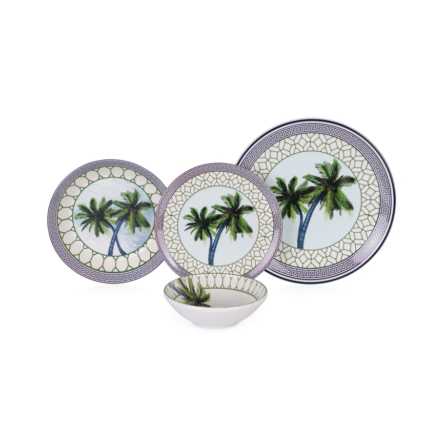 Сервіз 24 шт різнокольоровий/кераміка