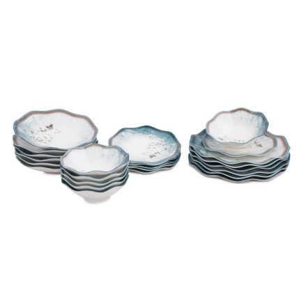 Сервіз 24 шт. синій/фарфор