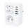 Сетевой разветвитель 1x16A+2x 2,5A с 2xUSB A+C зарядкой белый
