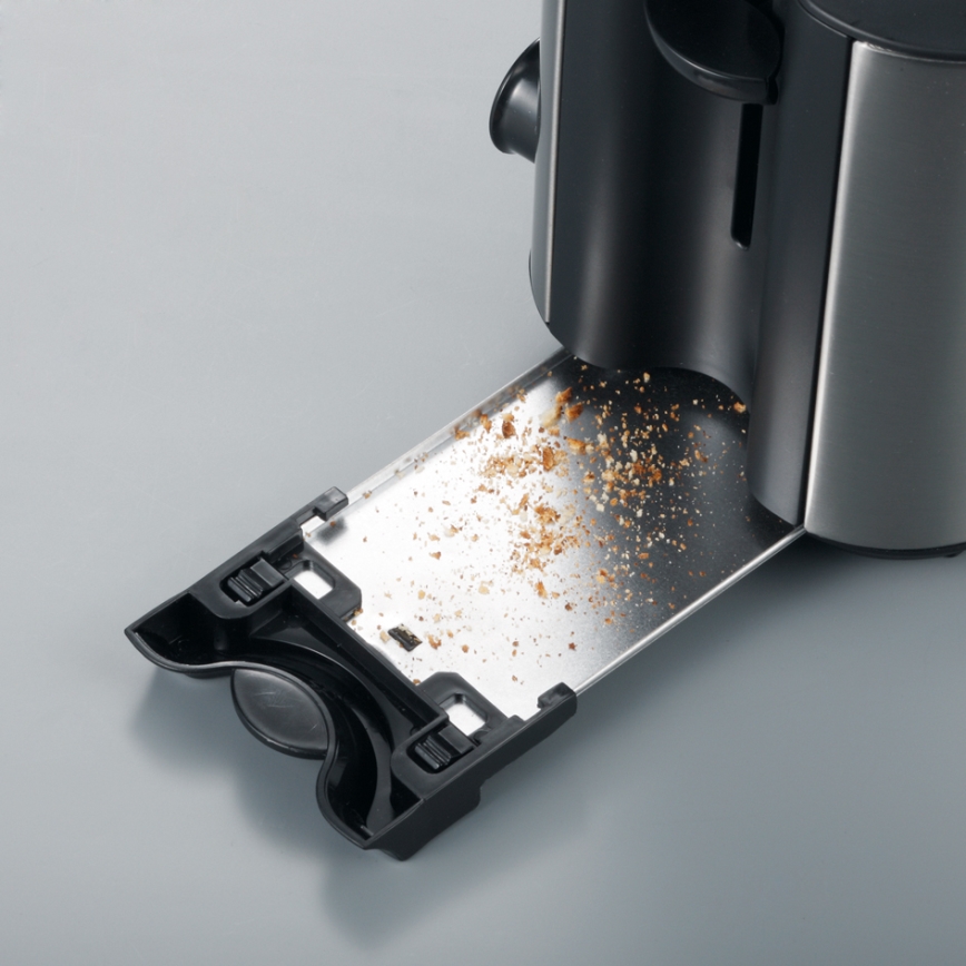 Severin AT 2514 - Тостер на 2 ломтика 850 Вт/230 В нержавеющая сталь/чёрный