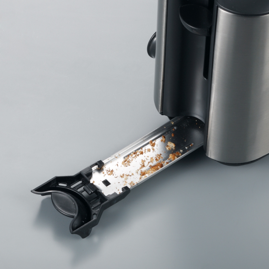 Severin AT 2515 - тостер на 2 тоста 1000 Вт/230 В нержавеющая сталь/чёрный