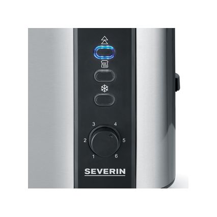 Severin AT 2589 - Тостер з двома отворами 800 Вт/230 В нержавіюча сталь/чорний