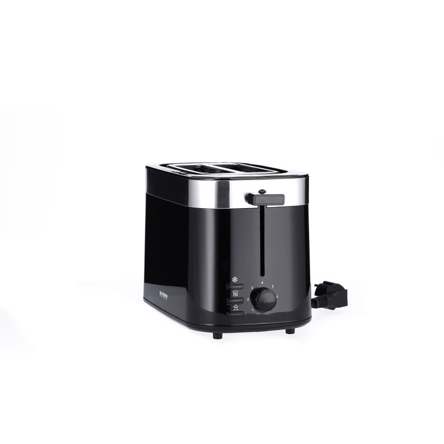 Severin AT 9264 - Тостер з двома щілинами 800W/230V нержавіюча сталь/чорний