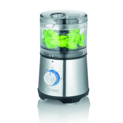 Severin KM 3865 - кухонный измельчитель продуктов 400 Вт/230 В, корпус из нержавеющей стали/чёрный