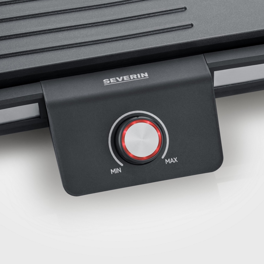 Severin PG 8564 - Настольный электрический гриль, 2300 Вт/230 В, 50x30 см, чёрный