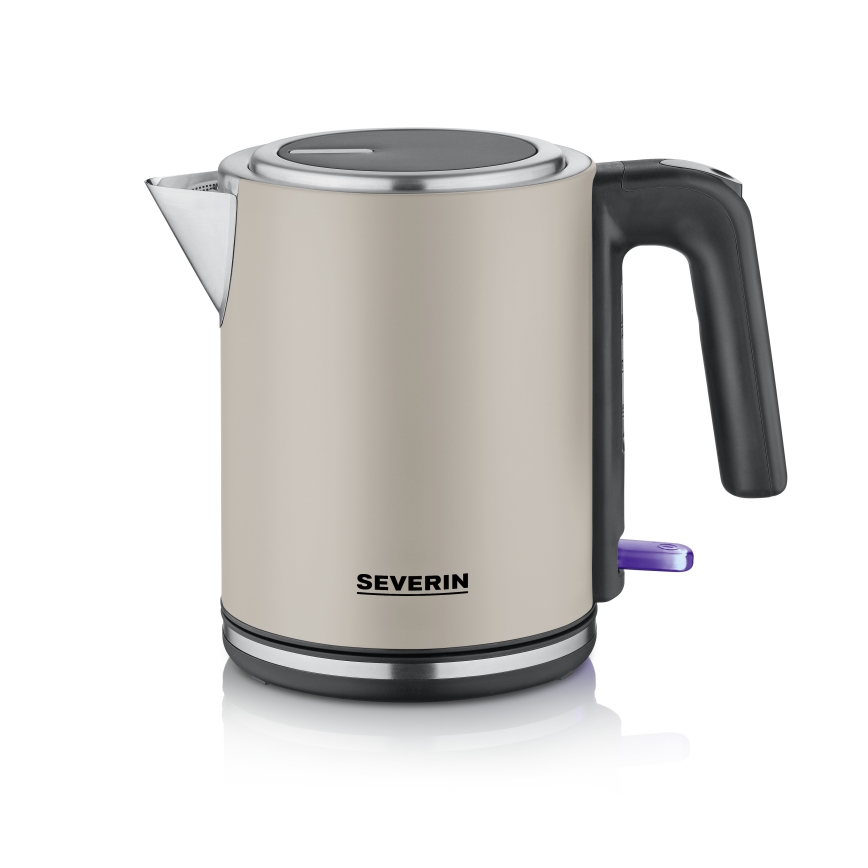 Severin WK 9577 — электрический чайник 1 л, 2400 Вт/230 В, бежевый