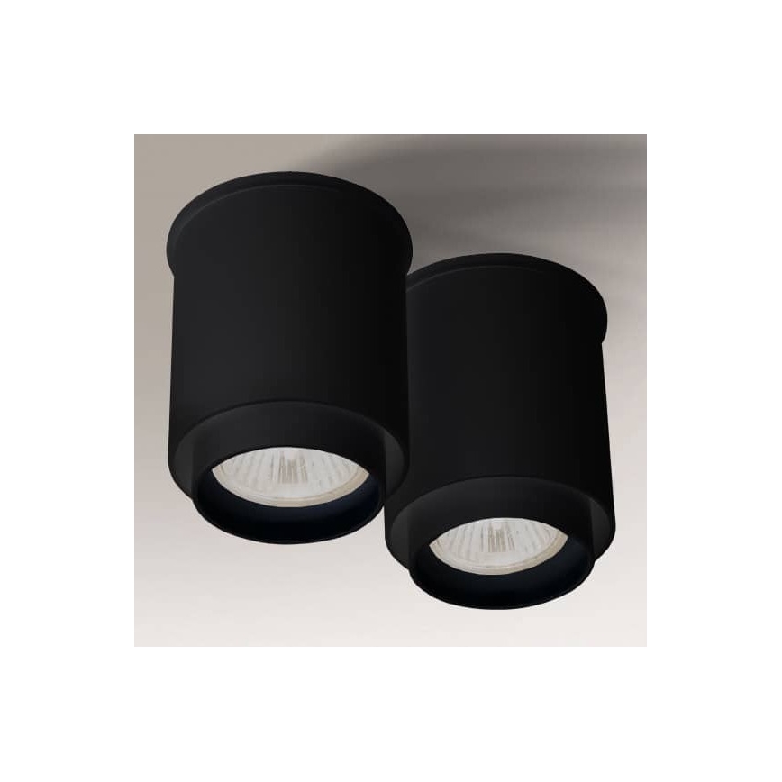 Shilo - Точечный светильник 2xGU10/15W/230V черный