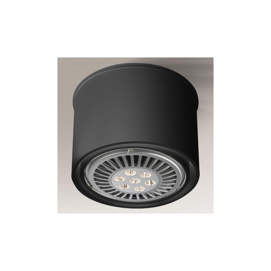 Shilo - Точковий світильник 1xGU10/15W/230V чорний