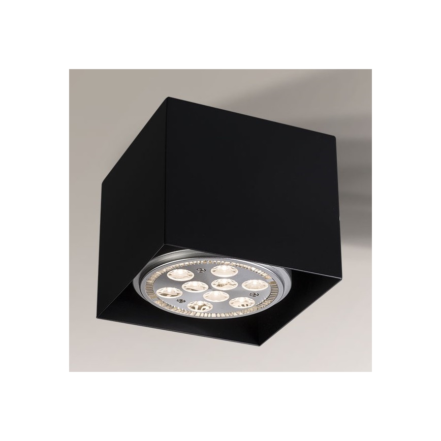 Shilo - Точечный светильник 1xGU10/15W/230V черный