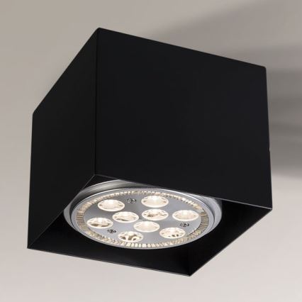 Shilo - Точковий світильник 1xGU10/15W/230V чорний