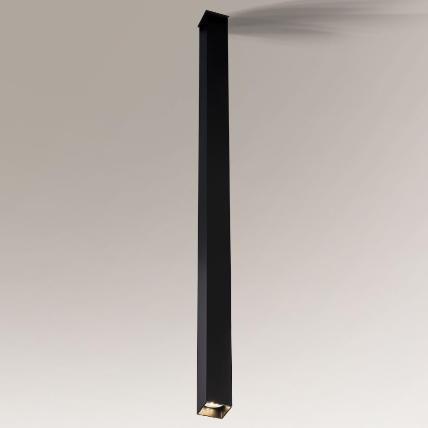 Shilo - Стельовий світильник 1xGU10/15W/230V чорний