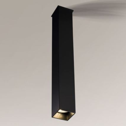 Shilo - Стельовий світильник 1xGU10/15W/230V чорний