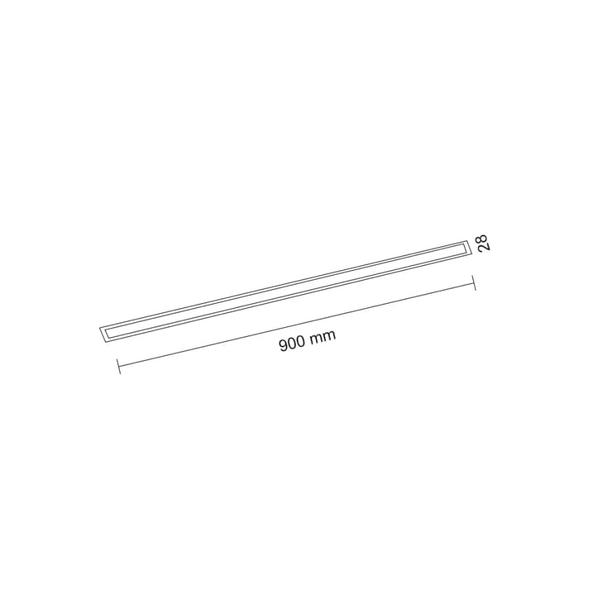 Shilo - Вбудований стельовий LED світильник LED/32W/230V 3000K CRI 90 чорний