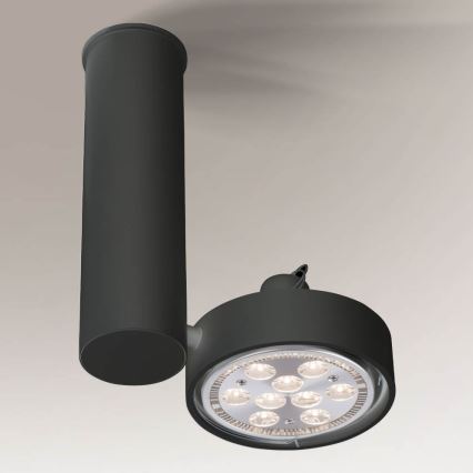 Shilo - Точечный светильник 1xGU10/15W/230V черный