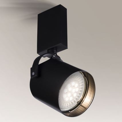 Shilo - Точковий світильник 1xGU10/15W/230V чорний