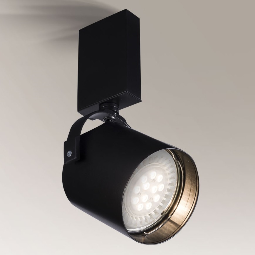 Shilo - Точковий світильник 1xGU10/15W/230V чорний
