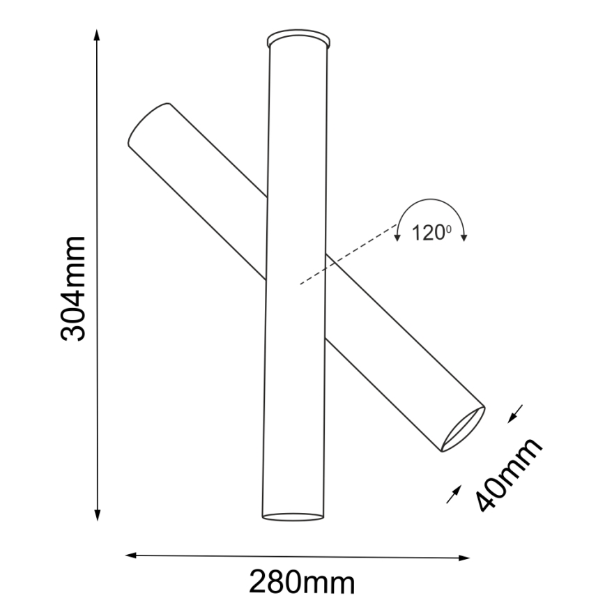 Shilo - Точковий світильник 1xGU10-MR11/15W/230V чорний