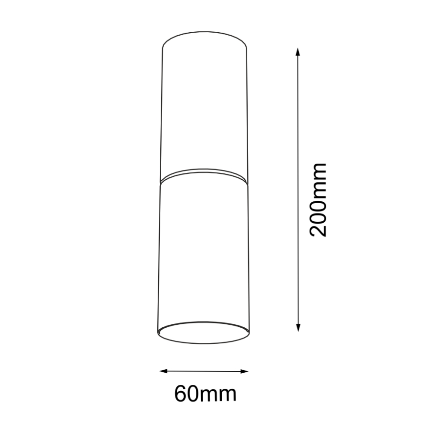 Shilo - Стельовий світильник 1xG9/10W/230V чорний