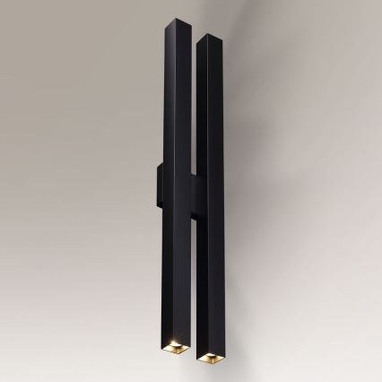 Shilo - Настенный светильник 4xGU10/15W/230V черный