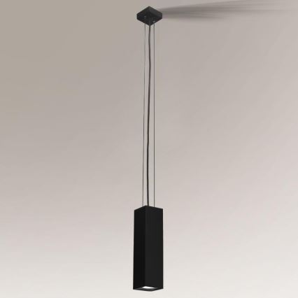 Shilo - Люстра на тросе 1xGU10/15W/230V черная