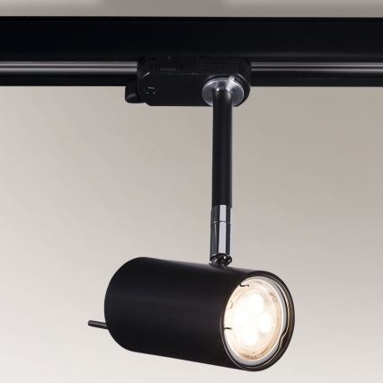 Shilo - Точковий світильник для трекових систем 1xGU10/15W/230V чорний