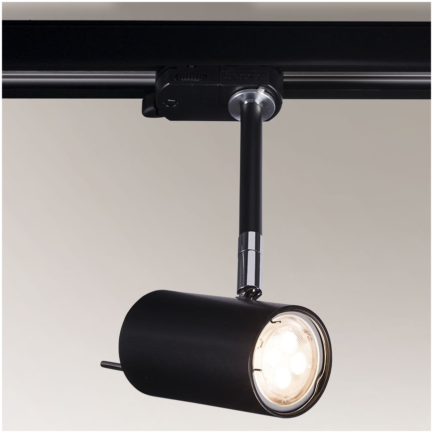 Shilo - Точковий світильник для трекових систем 1xGU10/15W/230V чорний