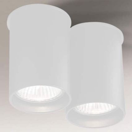 Shilo - Потолочный светильник 2xGU10/15W/230V 9 см белый